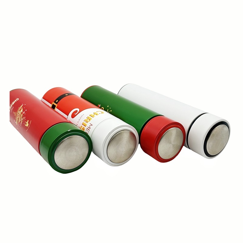 New Design Tea Thermos Straight Water Bottle with Infuser 500ml 304 Stainless Steel Tumbler Insulated Christmas Camping Normal