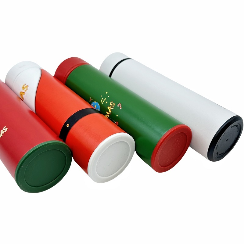 New Design Tea Thermos Straight Water Bottle with Infuser 500ml 304 Stainless Steel Tumbler Insulated Christmas Camping Normal