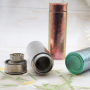 Titanium Double Walled Vacuum Cup , Sports Water Bottle with Filter Tea Coffee Wine Thermal Insulation Cup for Outdoor Camping