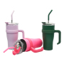 Wholesale Custom Blank Double Vacuum Tumbler 30oz 40oz Outdoor Water Bottle Travel Coffee Mug with Handle Lids Straw