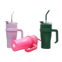 Wholesale Custom Blank Double Vacuum Tumbler 30oz 40oz Outdoor Water Bottle Travel Coffee Mug with Handle Lids Straw