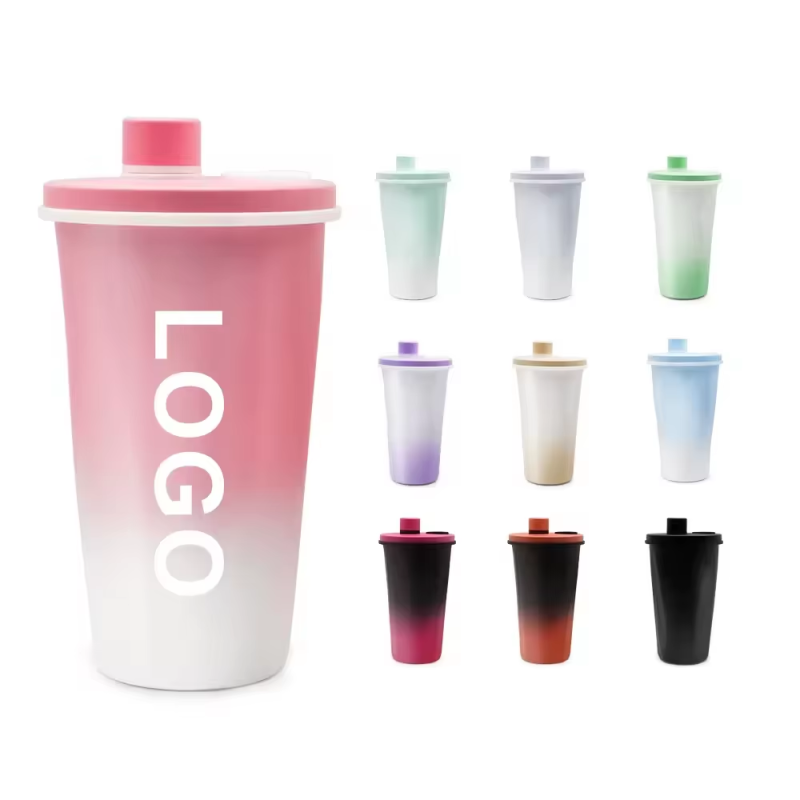Custom Logo/color Stainless Steel Coffee Thermos Cup Double Walled Magnet Lid Coffee Tumbler Mug Water Bottle with Straw