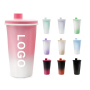 Custom Logo/color Stainless Steel Coffee Thermos Cup Double Walled Magnet Lid Coffee Tumbler Mug Water Bottle with Straw