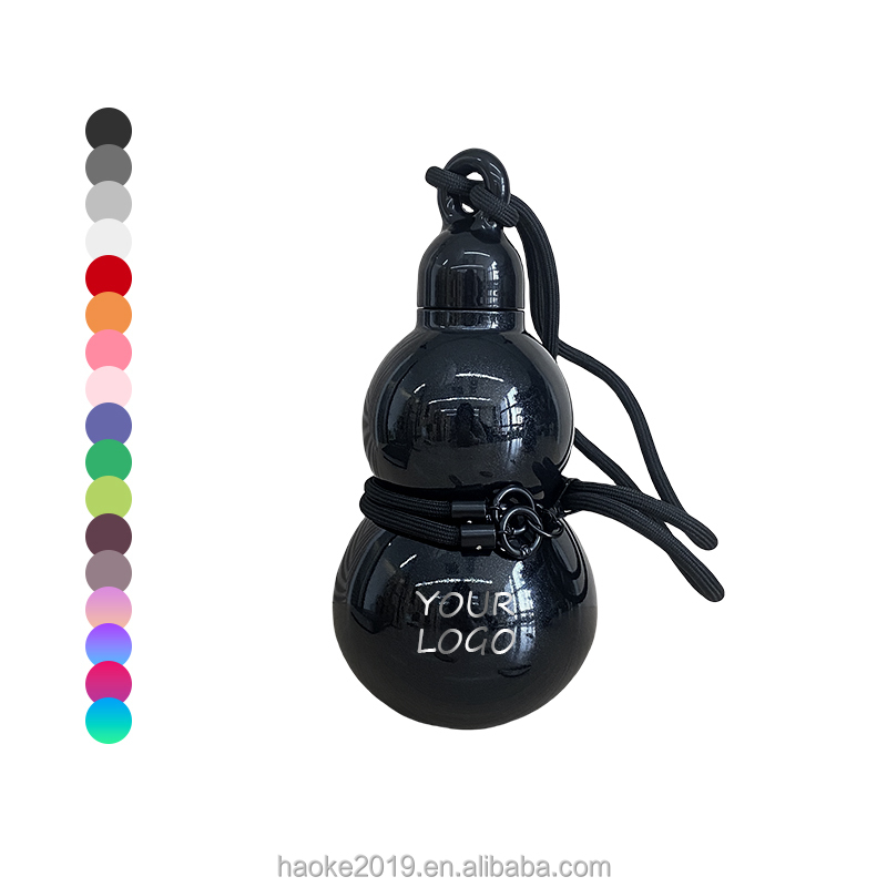 Portable 600ml Gourd Water Bottle Durable Monkey King Design Large Capacity for Camping and Food Usage with Strap