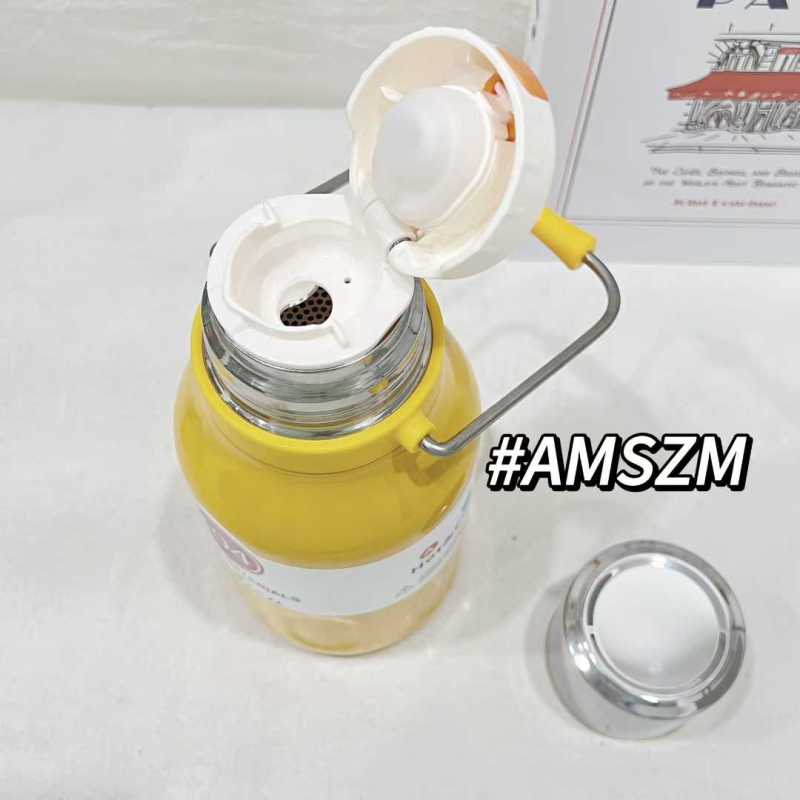 AMSZM  800/1000ml Portable Stainless Steel Vacuum Cup Large Capacity Tumbler Hand Tea Strainer for Camping Sports Water Bottle