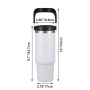 Portable Large Capacity Adventure Quench 30 oz Tumbler Double Walled Stainless Steel Metal Vacuum 30oz Stan Cup With Handle Lid
