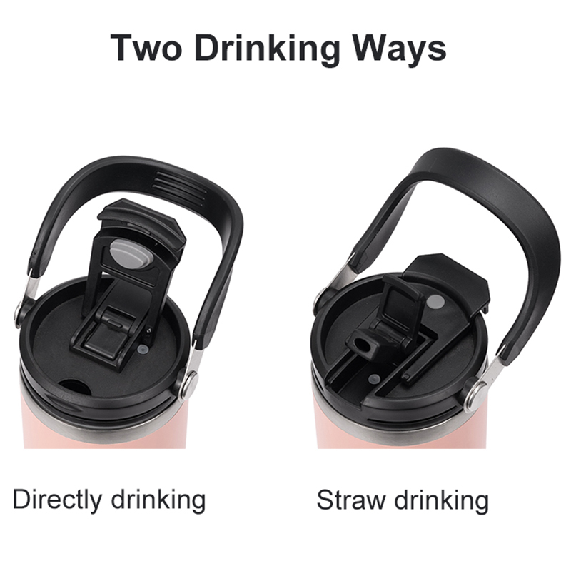 Portable Large Capacity Adventure Quench 30 oz Tumbler Double Walled Stainless Steel Metal Vacuum 30oz Stan Cup With Handle Lid
