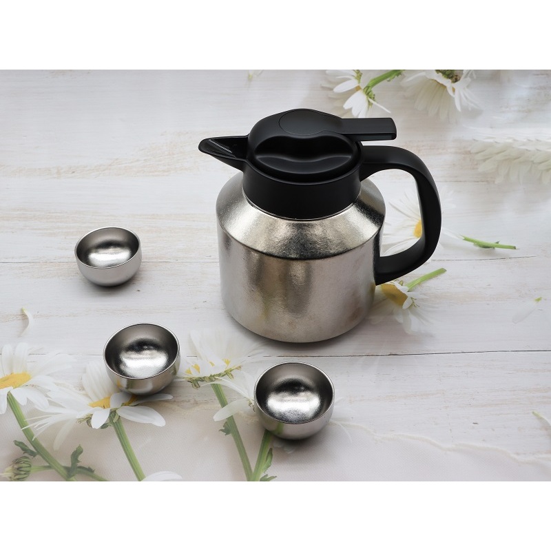 Insulated Teapot Temperature Display Large Capacity Pure Titanium Stewed Kettle 1L