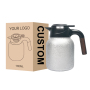 New Arrival 1.5L Titanium Colorful Insulated Water Kettle  Large Capacity Teapot with Temperature Display Lid