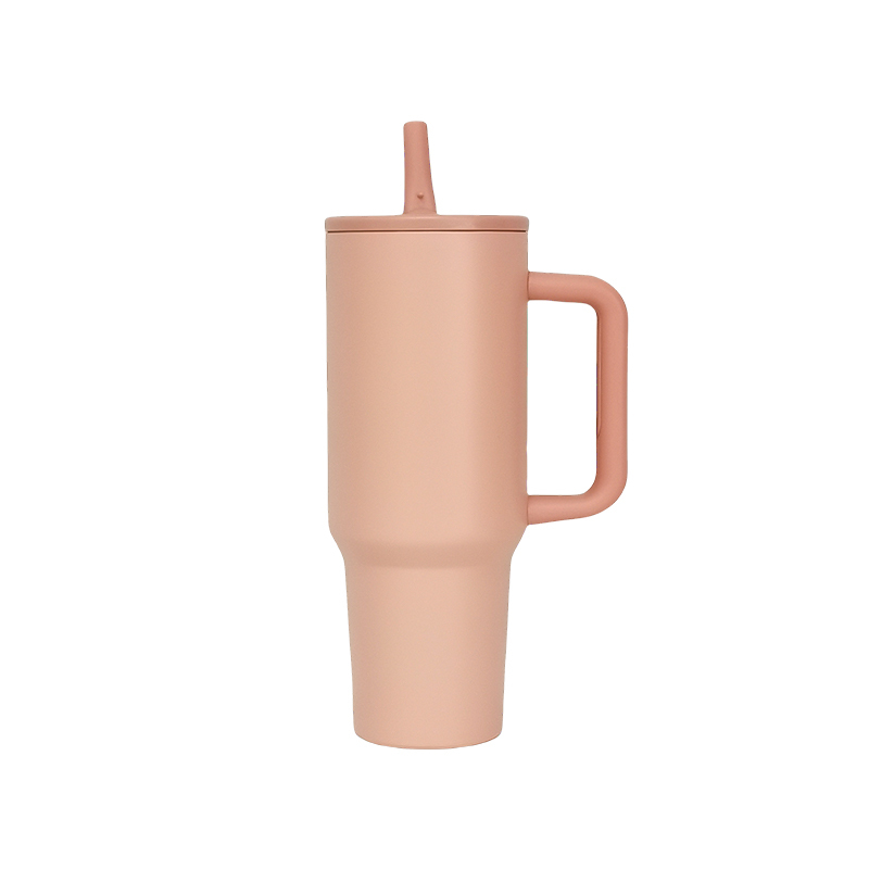 Wholesale Double Wall Vaccum Insulated Drinking Cup Outdoor Handle Sport Water Bottle Stainless Steel 40oz Travel Tumbler