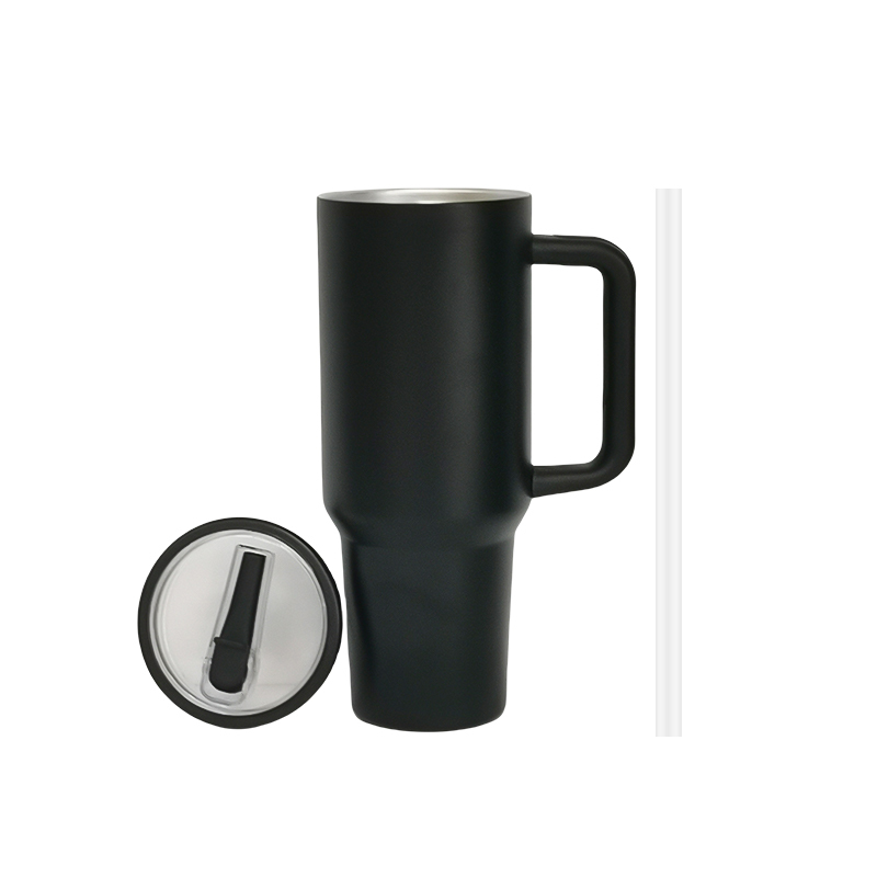 Wholesale Double Wall Vaccum Insulated Drinking Cup Outdoor Handle Sport Water Bottle Stainless Steel 40oz Travel Tumbler
