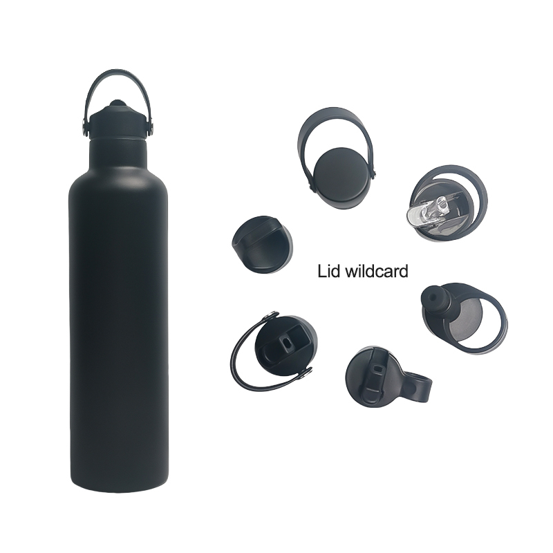 Wholesale Custom Logo Stainless Steel Gym Sport Aluminum Cycling Water Bottle with Different Lids