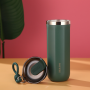 Wholesale Custom Logo Travel Mug Portable 12 OZ Small Coffee Tumbler for Travel Stainless Steel Coffee Tumbler With Lids