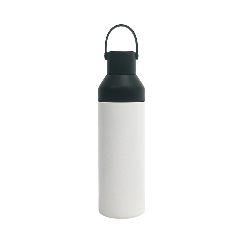 Wholesale Customized Logo 500ml Thermal Bottle New Design Small Mouth 304 Stainless Steel Sports Bottle With Handle Lid