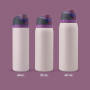 DD3534  Sports 40OZ Vacuum Insulated Cup for Sports Travel Car and School Stainless Steel Water Bottle With Straw