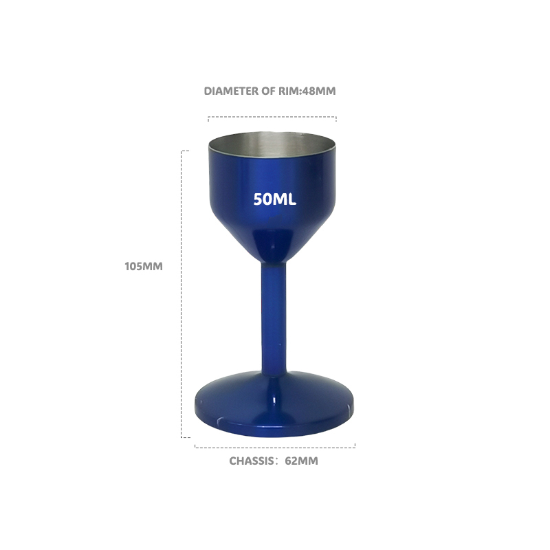 Wine Cups Goblet Tumbler Unbreakable Double Wall Stainless Steel Insulated Metal Drinking Cup Red Wine Bottle
