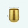 Customize High-quality 120ml Insulated Titanium Bottle Titanium Coffee Tea Cup Double Wall Titanium Tumbler with logo