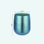 Customize High-quality 120ml Insulated Titanium Bottle Titanium Coffee Tea Cup Double Wall Titanium Tumbler with logo