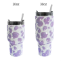 Studded Diamond Cup 20 30 oz Glitter Stainless Steel Water Bottle with Lid and Straw Bling Decorated Tumbler