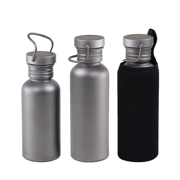 Pure Titanium Thermos Vacuum Bottles Double-walled Vacuum Insulated Bottle Leak-proof for Travel Outdoor Camping Water Bottle