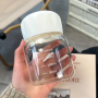 200ml Cute Mini Water Bottle Portable Clear Glass Cup Web Celebrity Graduated Cup Milk Coffee Mug Cup