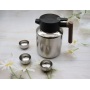 Titanium Thermal Coffee Carafe with Lid/Double Walled Vacuum Thermos 51Oz / 12 Hour Heat Retention Coffee Pot Thermos