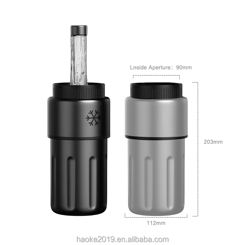 New Design 304 Stainless Steel Double Wall Ice Chiller Wine Container Wholesale Factory 500ml Wine Chiller Cold Keeper