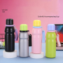 600ml Vacuum Insulated Water Bottle Macarons Colorful Stainless Steel Drinking Bottle