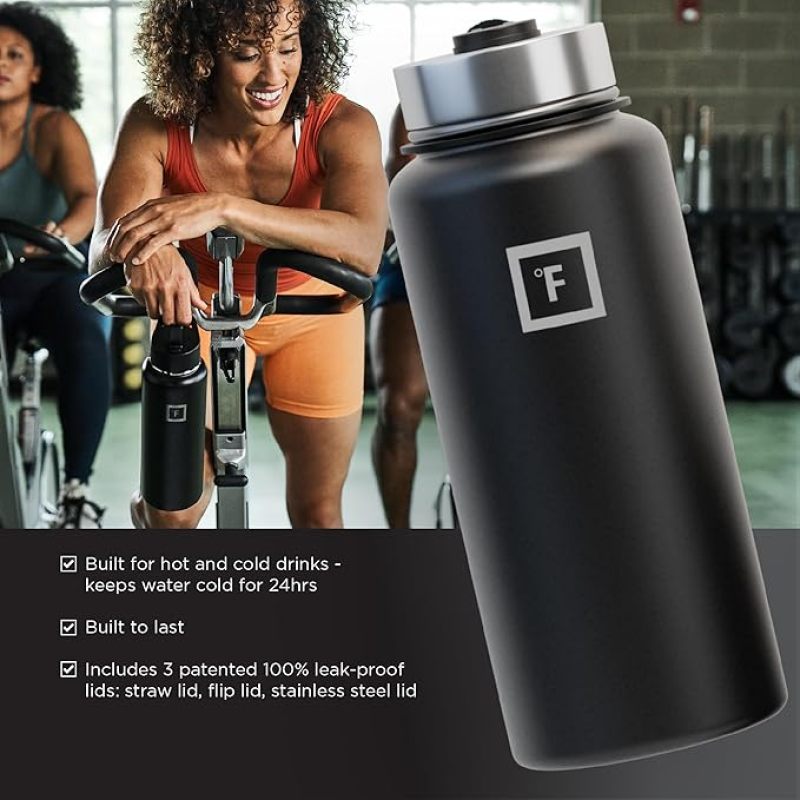 Large Capacity 304 Stainless Steel Portable Water Bottle Simple Clear Leak-Proof Thermal Sport Vacuum Travel Direct Tours Adults