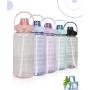 New Arrival Large Capacity 2L Plastic Sport Water Jug with Straw Bottle Recyclable Food Grade Cola Cup