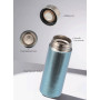 Business Gifts Titanium Vacuum Insulated Office Cup with Snowflake Design Metal Cup