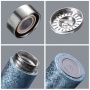 Business Gifts Titanium Vacuum Insulated Office Cup with Snowflake Design Metal Cup