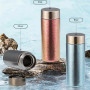 Business Gifts Titanium Vacuum Insulated Office Cup with Snowflake Design Metal Cup