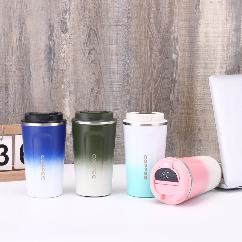 Wholesale 380ml/13oz Stainless Steel Tumbler Cups Double Wall Powder Coating Insulated Ceramic Coffee for Mugs Business Gift Vac