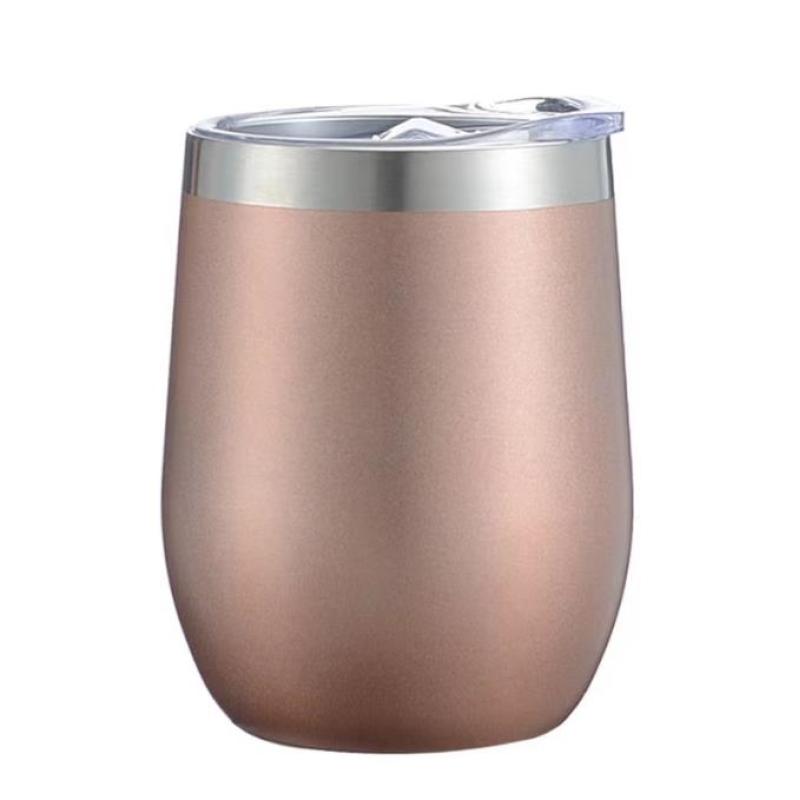 Wholesale 12oz Double Wall Portable Stainless Steel Travel Coffee Mug/Tumbler Cup for Hot Drinks /Camping Wine Mug Flask