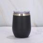 Wholesale 12oz Double Wall Portable Stainless Steel Travel Coffee Mug/Tumbler Cup for Hot Drinks /Camping Wine Mug Flask