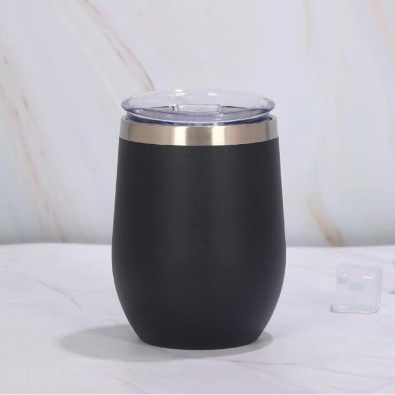 Wholesale 12oz Double Wall Portable Stainless Steel Travel Coffee Mug/Tumbler Cup for Hot Drinks /Camping Wine Mug Flask