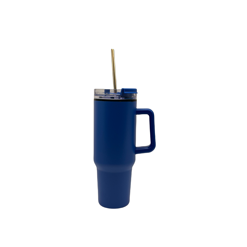 Wholesale Western Style Cow Print 40OZ Tumblers Stainless Steel Tumblers Car Cups With Handle Straw