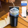 Wholesale Classic 30 oz Stainless Steel Hot and Cold Mug with Coated Vacuum Lid and Straw 30oz Straight Cup Design with Straw