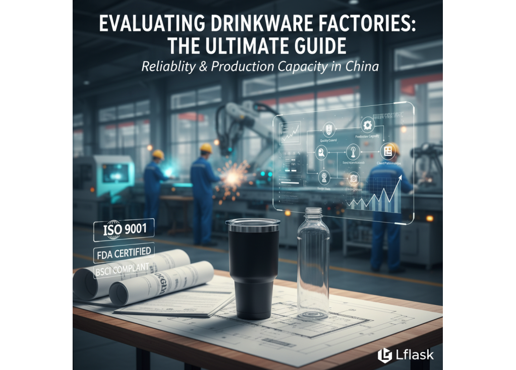 How to evaluate the reliability and production capacity of a drinkware factory in China?