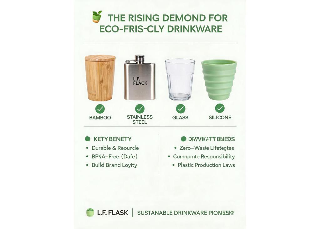 Is there growing demand for eco-friendly or sustainable materials in drinkware manufacturing?