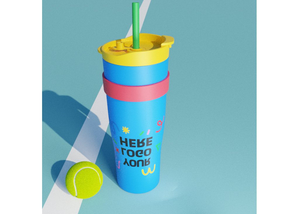 Stainless Steel Tumbler With Straw&Handle Insulated Water Bottle