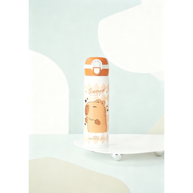 Kids' Insulated Cup with 316L Stainless Steel Double-Drink Pop-Up Lid