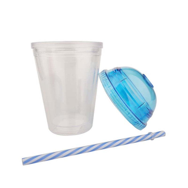 A21004  Wholesale 13oz Eco Plastic Water Cup-Custom Travel Bottle with Straw for Summer Beverages-Actever A21004