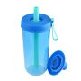Reusable Tritan Milk Tea Cup with Lid and Straw – 520/700ml Clear Boba Tumbler for Wholesale & Café Use  Actever A21026  A21026-1