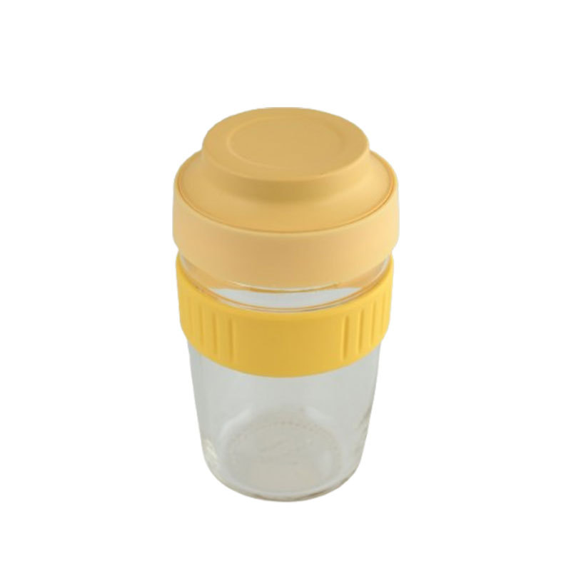 Students and Office Workers' Convenient 500ml Glass Oat Milk Yogurt Picnic Salad Cup with Cute Breakfast Lunch Boxes Included