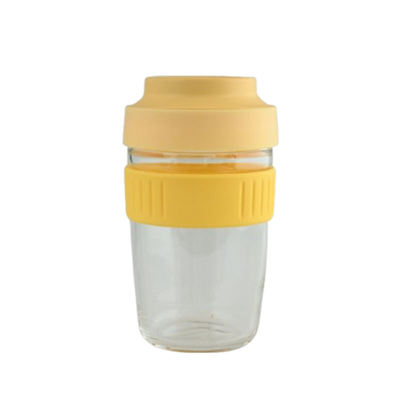 Students and Office Workers' Convenient 500ml Glass Oat Milk Yogurt Picnic Salad Cup with Cute Breakfast Lunch Boxes Included