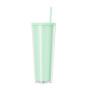 760ML AS Plastic Clear Custom Printed Tumbler with Lid Straw Bulk Order Promotional Drinkware