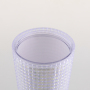 Actever 780ml Double Wall AS Plastic Rainbow Laser Tumbler Large Capacity Water Bottle with Straw for Party Travel Office Daily Use