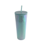 Actever A23019 760ML AS Plastic Custom Logo Double Wall Tumbler Bulk Wholesale Reusable Cold Drink Cup For Corporate Promotional Gifts
